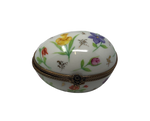 Blooming Delights - Hand-Painted Floral Egg Limoges Box