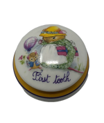 Mama's Celebration - Limoges Box: Mother Mouse and Baby Mouse with First Tooth Balloon