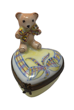 Bear Hugs Heart Limoges Box
