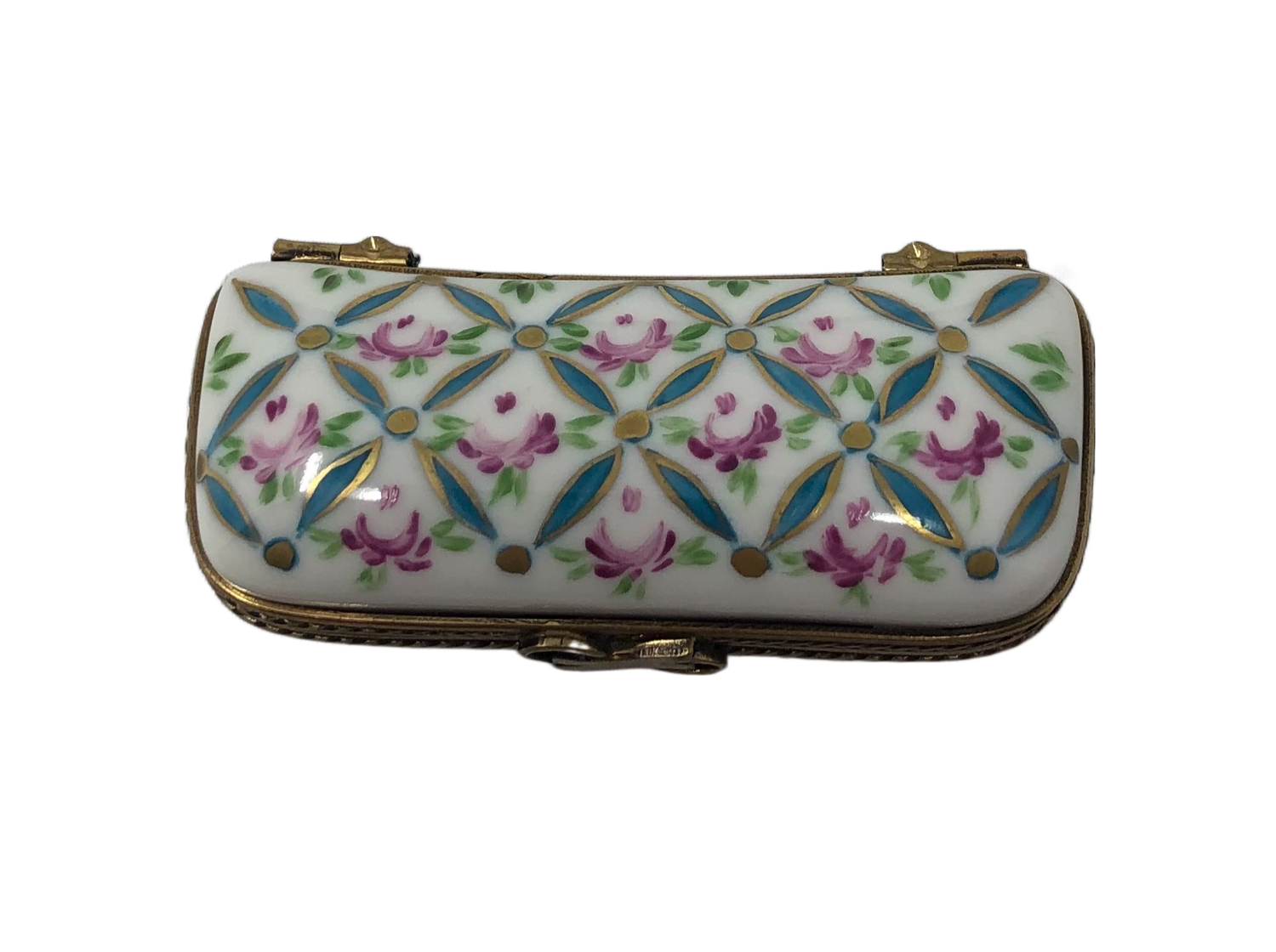 Blooming Elegance: Hand-Painted Floral Limoges Box