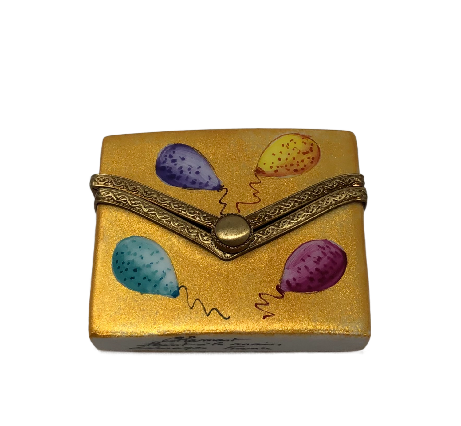 Enchanted Balloons - Golden Limoges Box