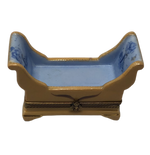 Sunny Serenity: Yellow and Blue Lounger Limoges Box