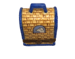 Quaint Brick Building: Hand-Painted Limoges Box with Delightful Dog Detail