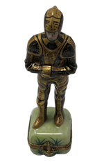 Noble Guardian: Black and Gold Knight Limoges Box