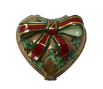 Festive Elegance: Christmas Heart Limoges Box