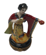 Elegant Enchantment: Limoges Box with Geisha Girl Dancing
