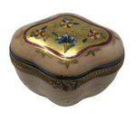 Whimsical Blooms: Tan Floral Organic Limoges Box