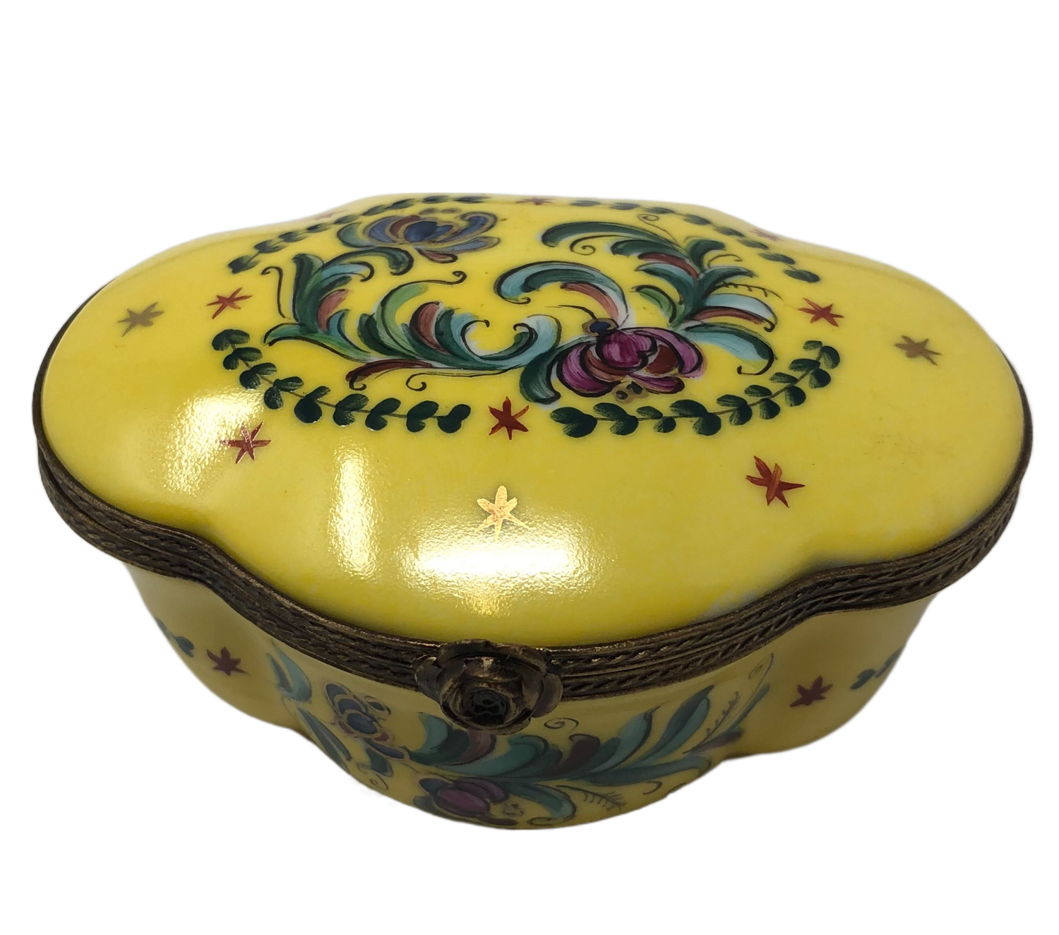 Sunflower Serenade: Yellow Organic Limoges Box