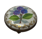 Floral Elegance: Blue Blooming Flower Limoges Box