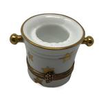 Sparkling Elegance: White and Gold Champagne Bucket Limoges Box