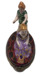 Elegance in Motion: Two Women Limoges Box