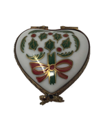 Holiday Love: Festive Christmas Heart Limoges Box