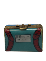 Wanderlust Blue: Personalized Luggage Set Limoges Box