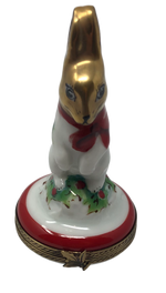 Golden Ears of Joy: Christmas Bunny Limoges Box