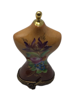 Floral Couture: Sewing Mannequin Limoges Box