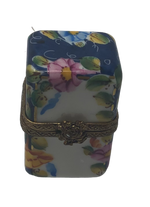 Serene Blossoms: Limoges Rectangular Floral Box