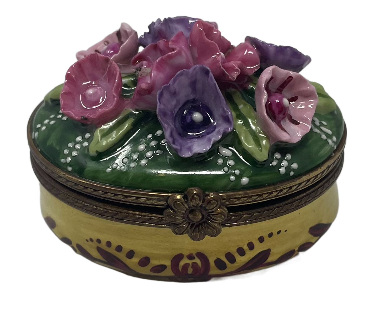 Enchanted Garden: Circular Floral Limoges Box