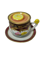 Tea Time Treasures: Limoges Box - Porcelain Tea Cup
