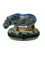 Hip and Unique: Limoges Box - Hippopotamus Shaped