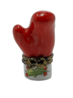 Jolly Santa's Mit: Limoges Box - Festive Holiday Delight