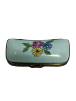 Tranquil Teal Haven: Rectangle Limoges Blower Box