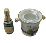 Elegance in a Limoges Box: Champagne Bucket and Bottle