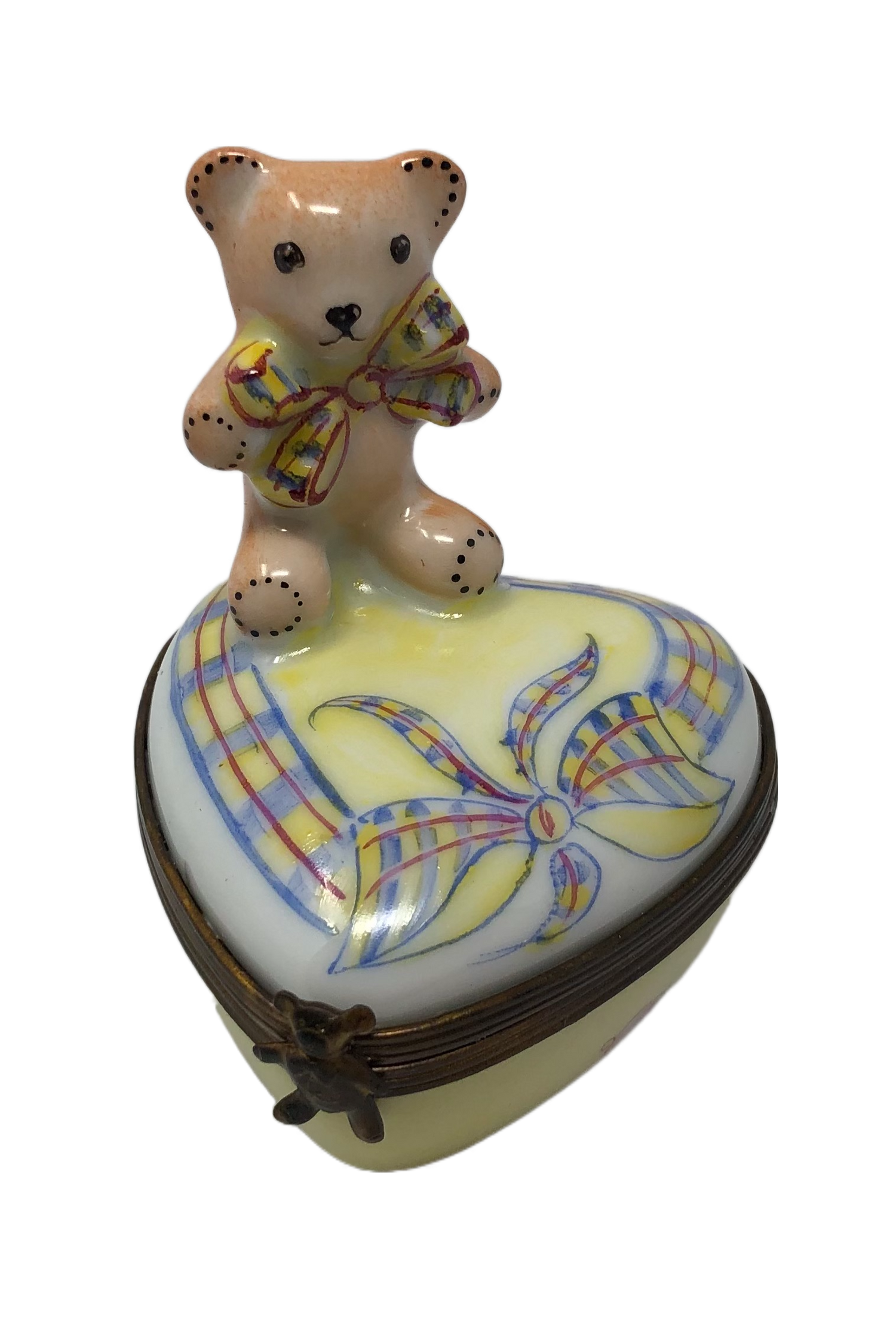 Bear Hugs Heart Limoges Box