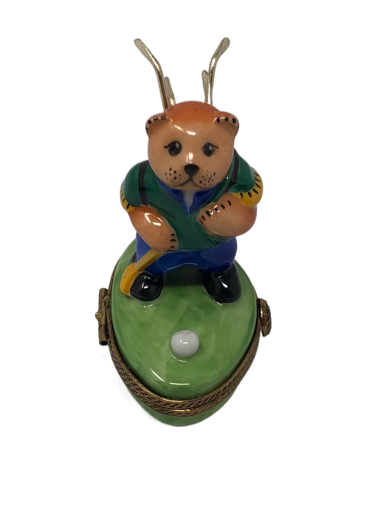 Fore! Golfing Teddy Limoges Box