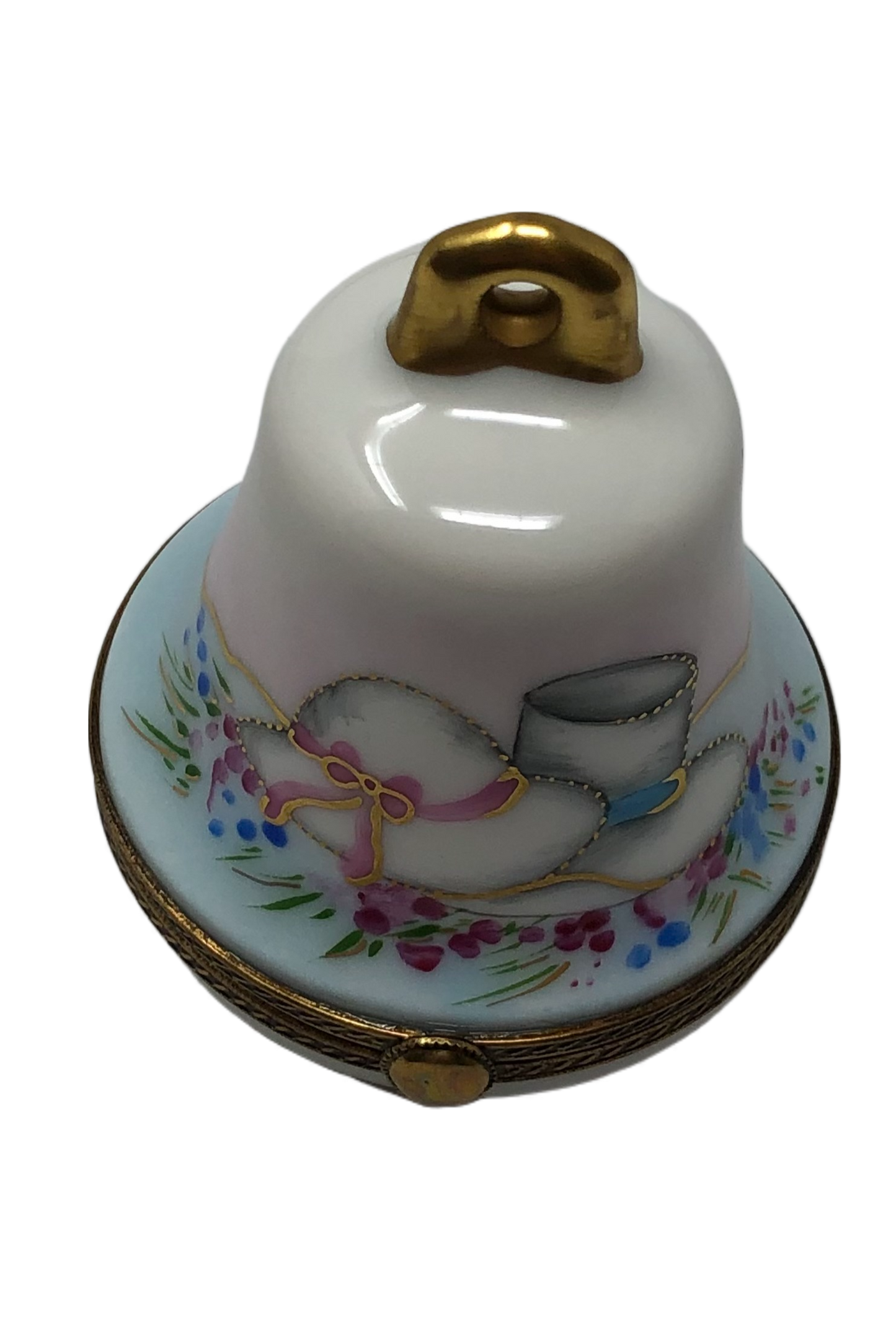 Hats Off to Love - Bell Shaped Limoges Box