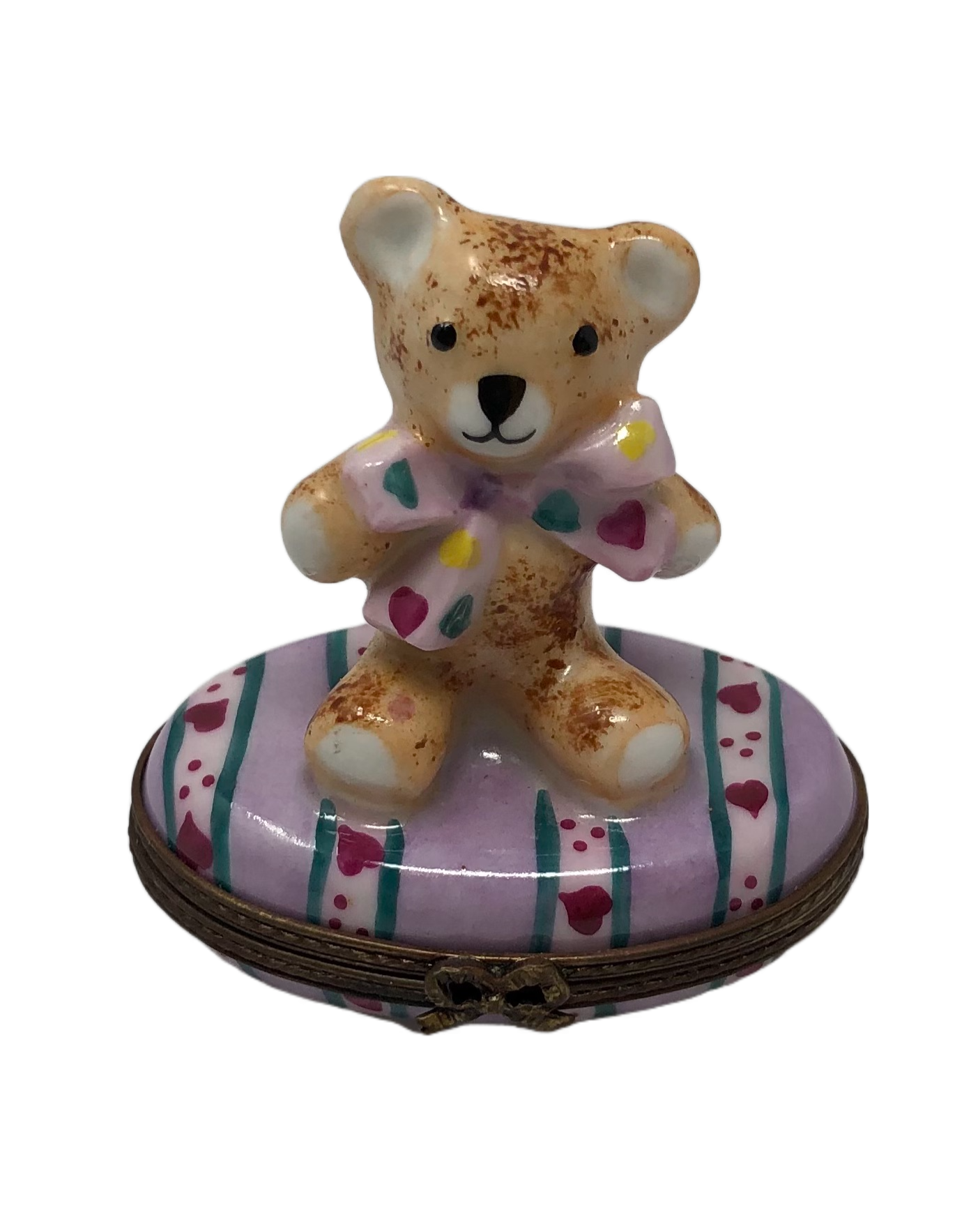 Heartfelt Hugs: Teddy Bear Limoges Box