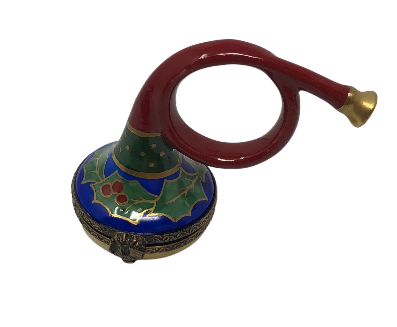 Jingle Horns: Festive French Horn Christmas Limoges Box