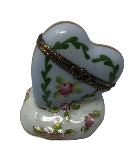 Blooming Love: Heart-shaped Floral Limoges Box