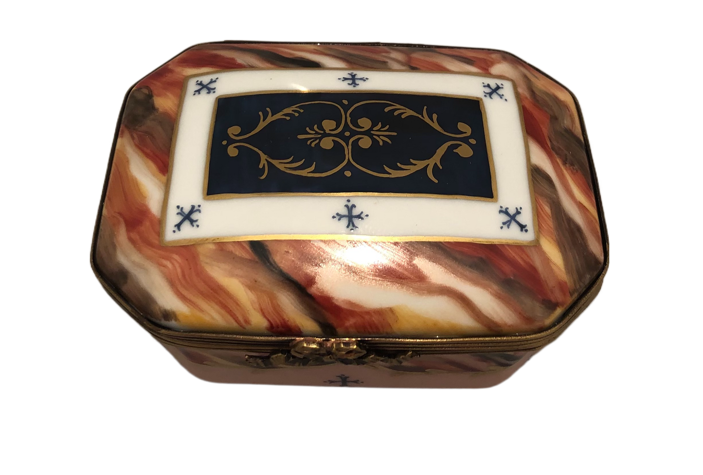 Enchanting Sky: Hand-Painted Limoges Box with Captivating Colors