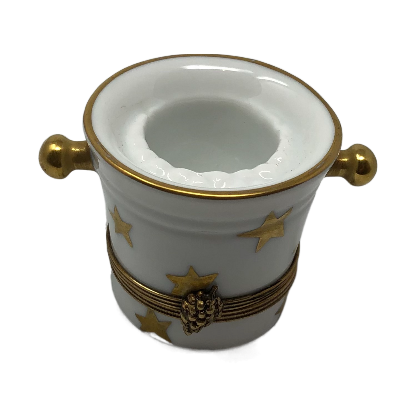Sparkling Elegance: White and Gold Champagne Bucket Limoges Box