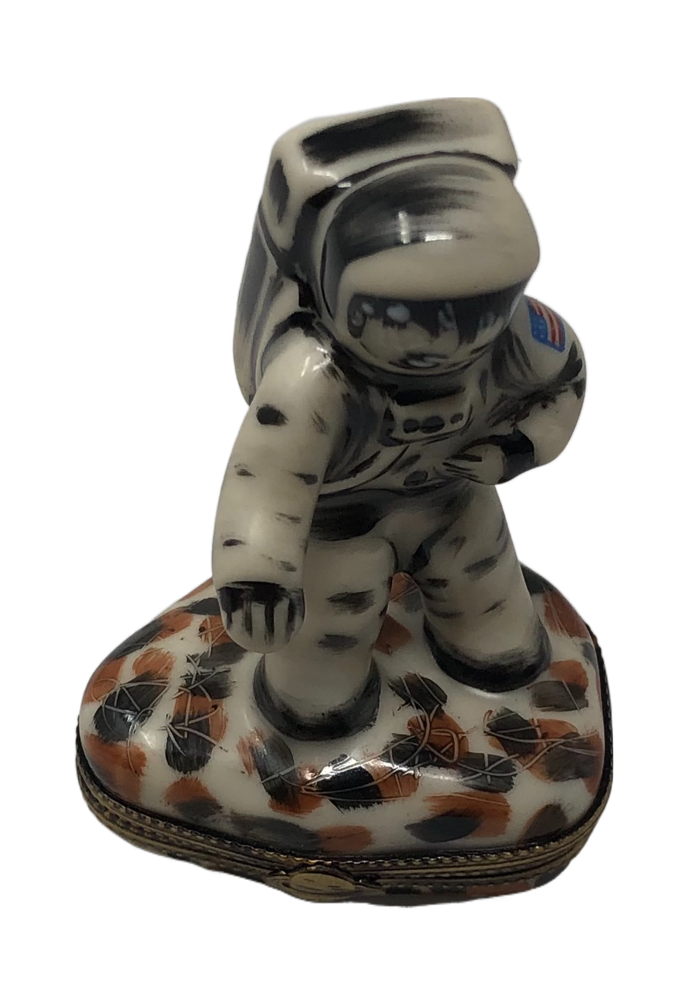 Celestial Explorations: Astronaut Landing Limoges Box