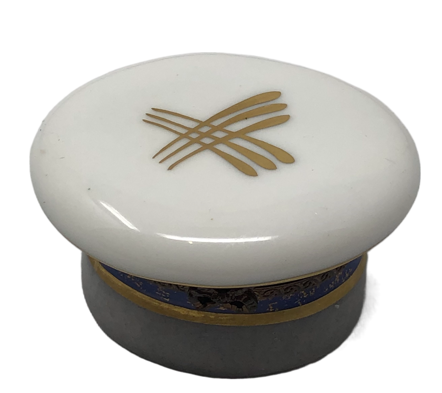 Seafarer's Delight: Nautical Captain's Hat Limoges Box