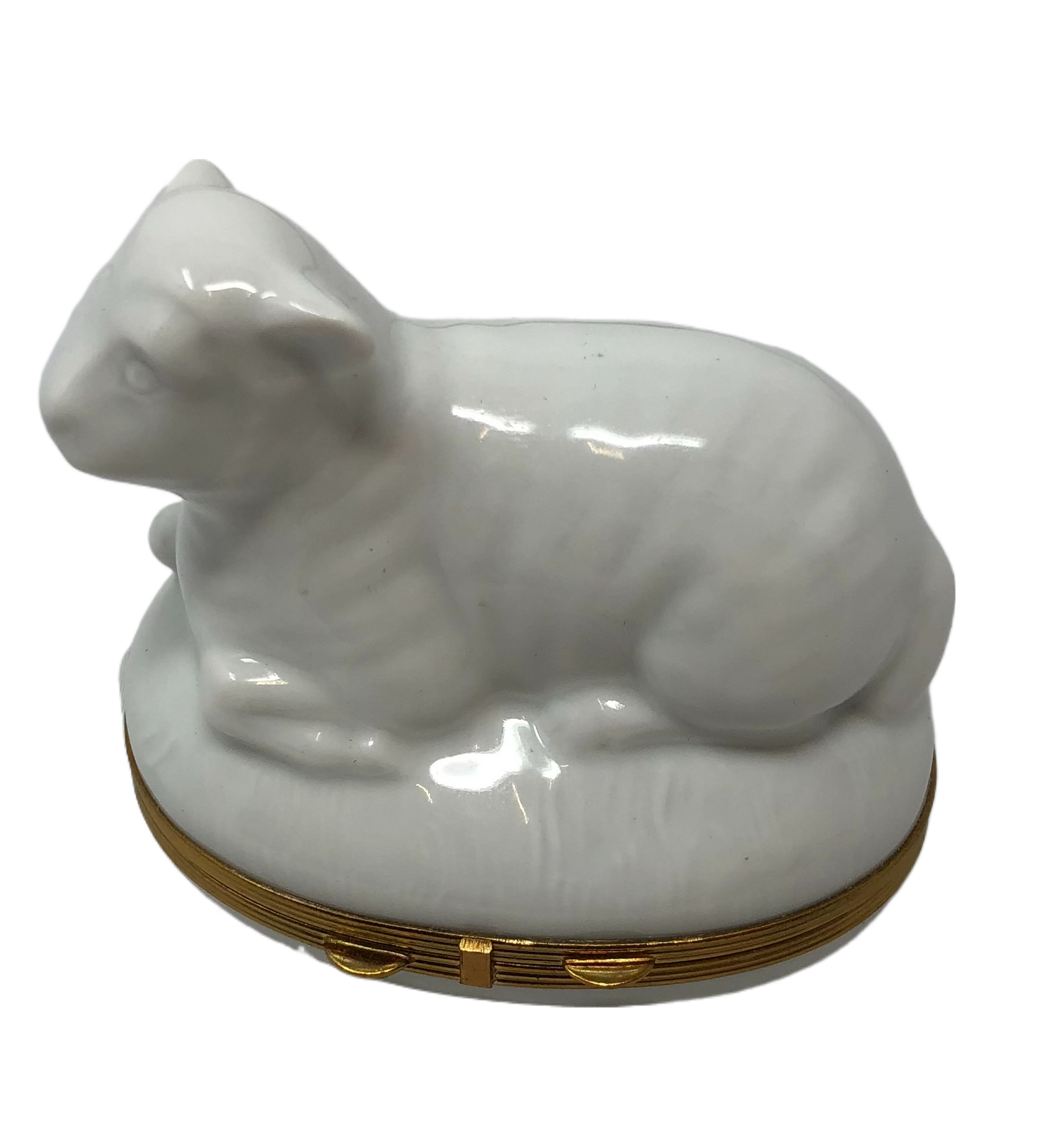 Sheep Dreams: Lying Down Limoges Box