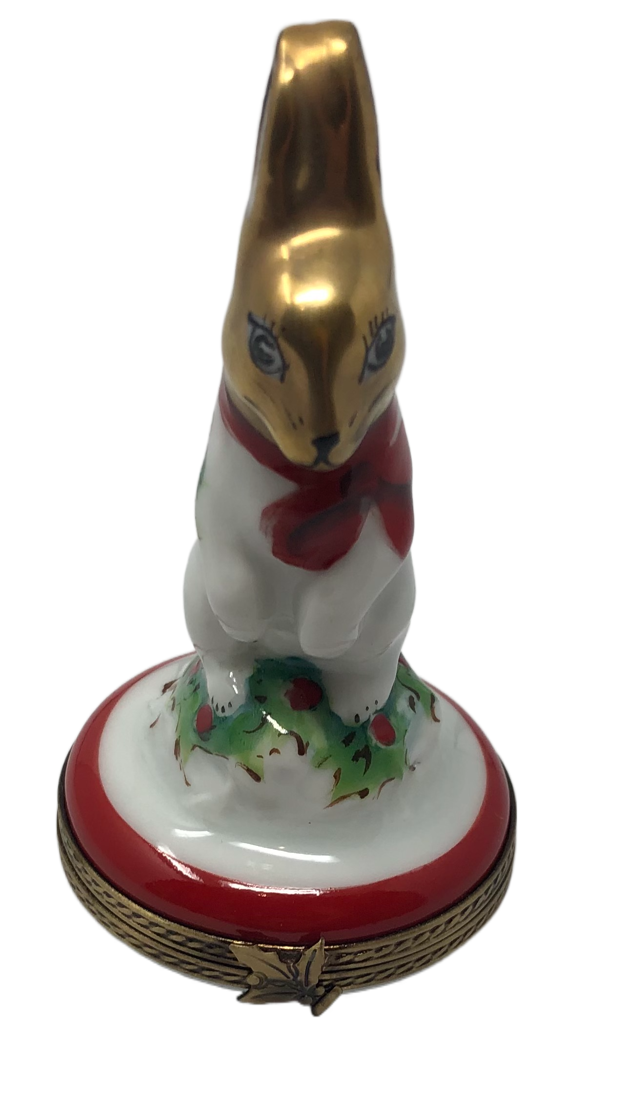 Golden Ears of Joy: Christmas Bunny Limoges Box