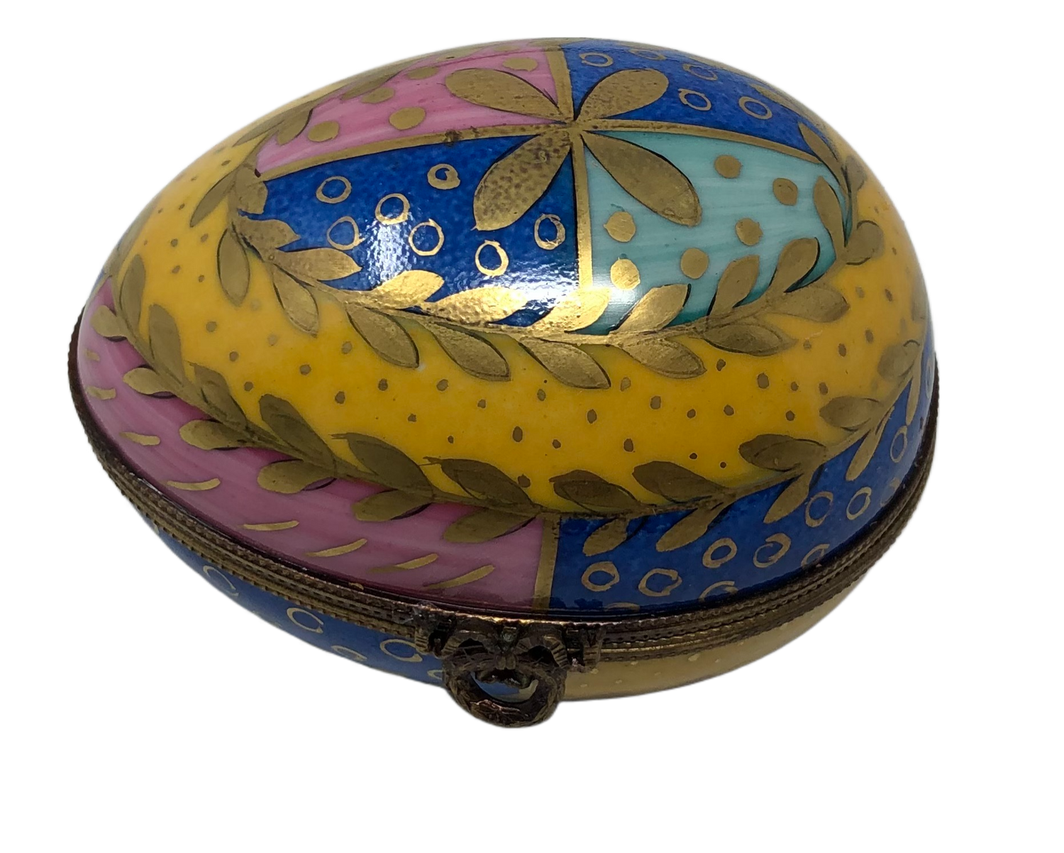 Colorful Kaleidoscope: Multicolored Egg Limoges Box