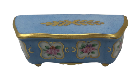 Charming Sevres Serenity: Baby Blue Sideboard Limoges Box