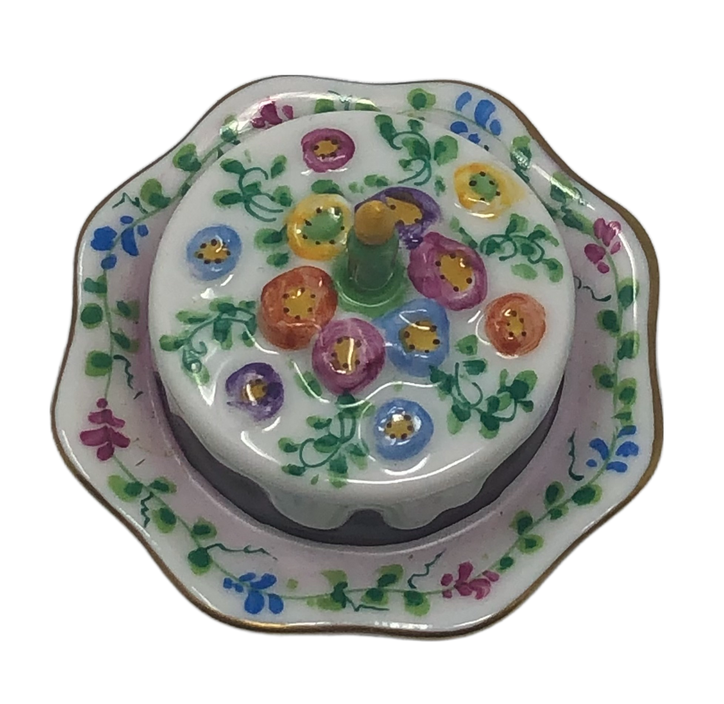 Blooming Delights: Floral Birthday Cake Limoges Box