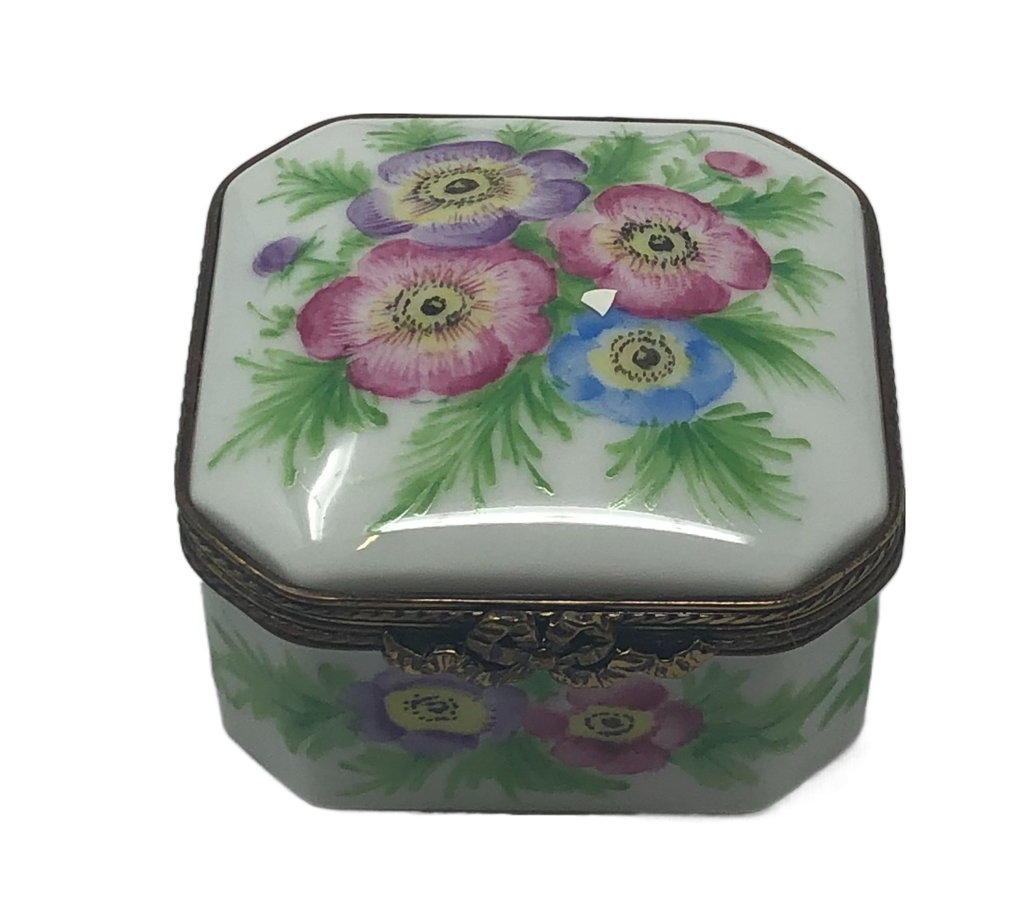 Blossoming Beauty: Floral Rectangular Limoges Box