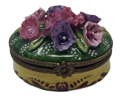 Enchanted Garden: Circular Floral Limoges Box