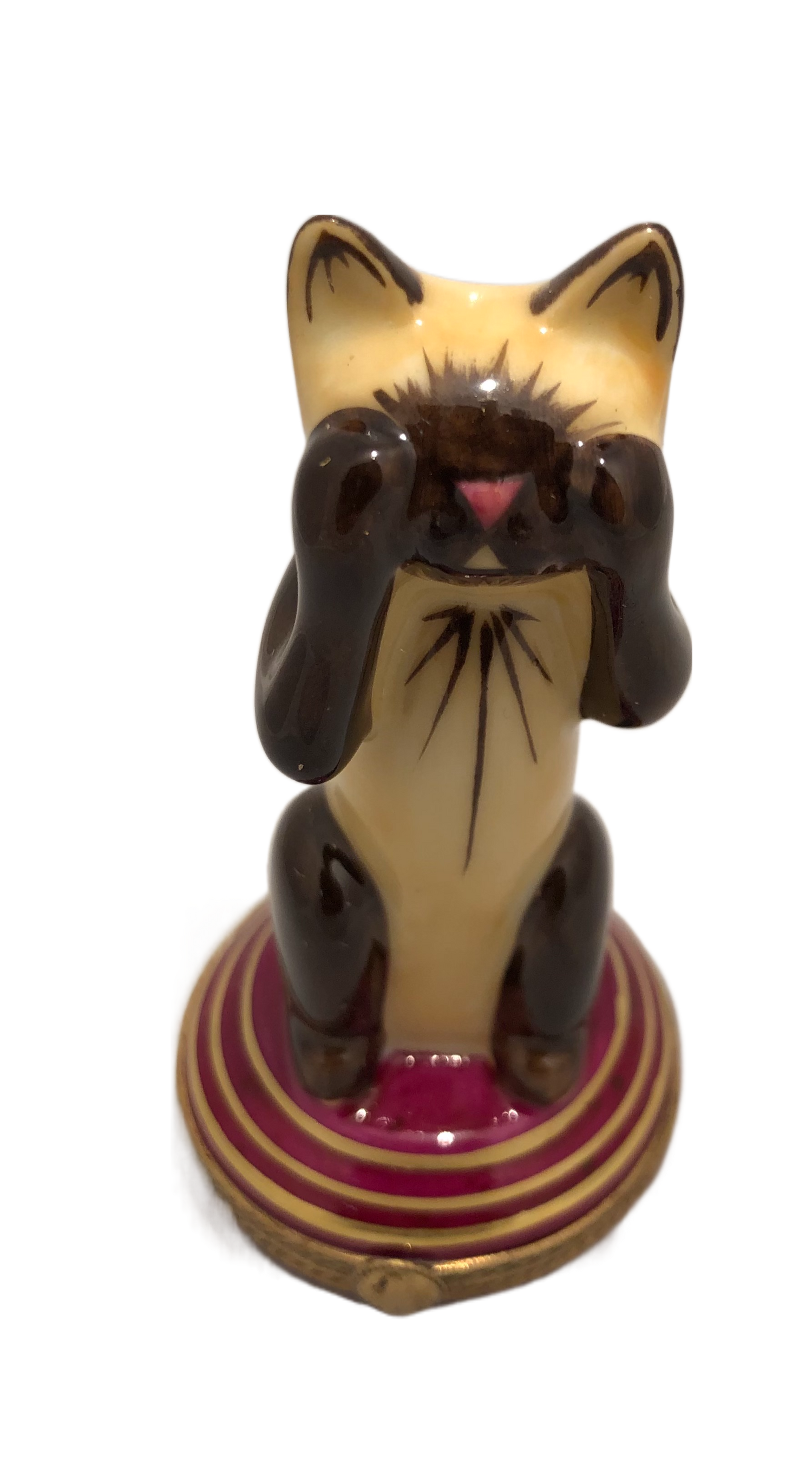 Whisker Wonderland - The Siamese Surprise Limoges Box